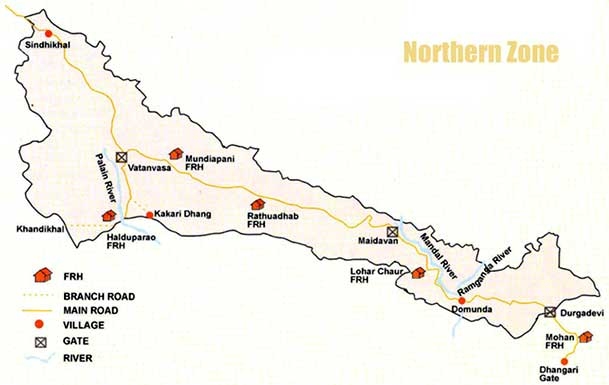 North Tourism Zone Map